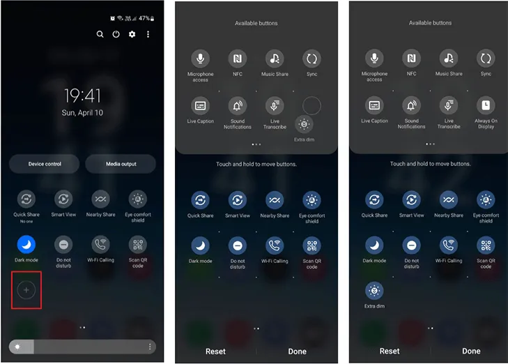 پنل تنظیمات گوشی‌های گلکسی سامسونگ