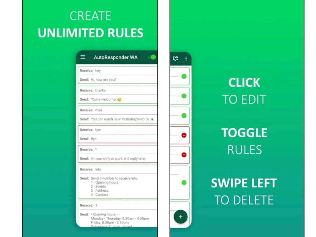 اپلیکیشن AutoResponder for WhatsApp
