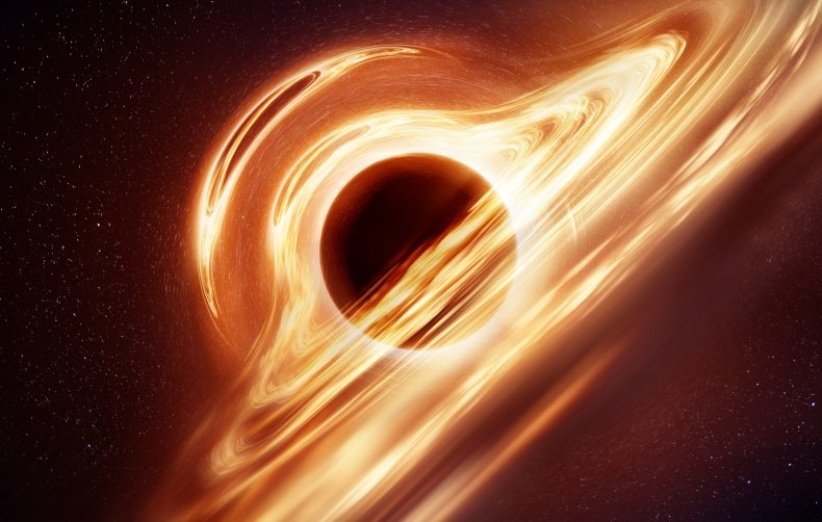 طرحی گرافیکی از سیاهچاله