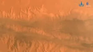 عکس مداری از دره مارینر مریخ