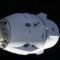 فضاپیمای کرو دراگون متصل به ایستگاه فضایی بین‌المللی