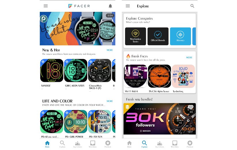 اپلیکیشن Facer Watch Faces
