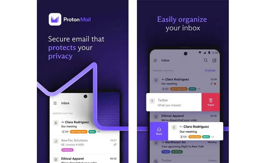 اپلیکیشن protonmail