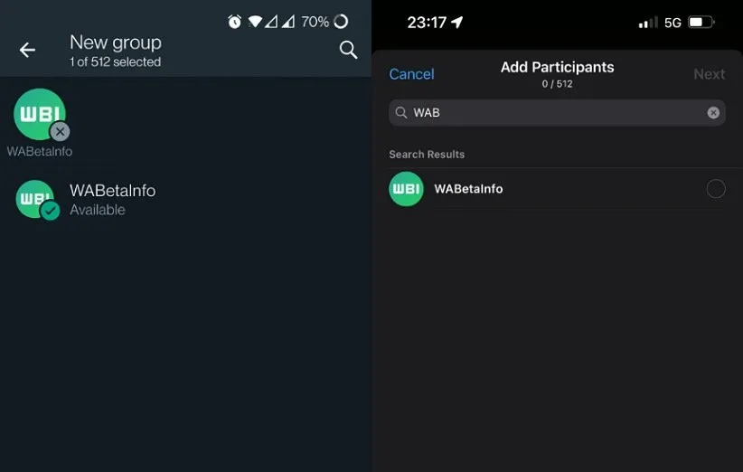 گروه‌های واتساپ