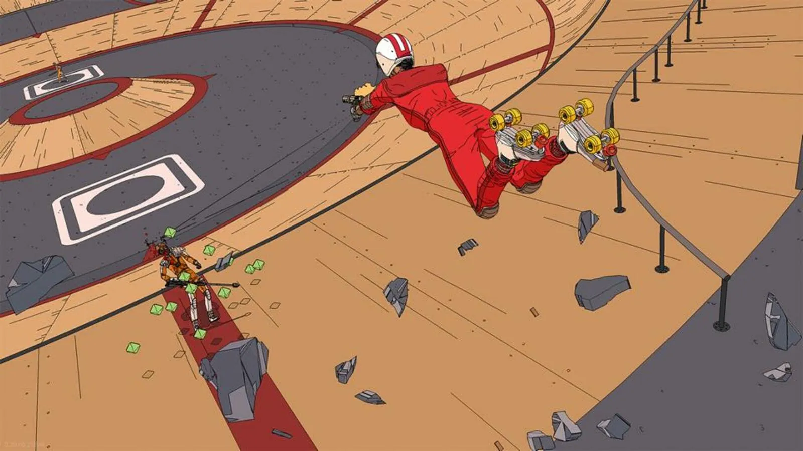 بازی rollerdrome