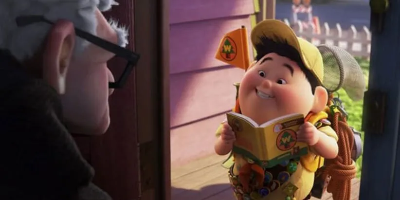 والدین نامعلوم راسل در انیمیشن «بالا»