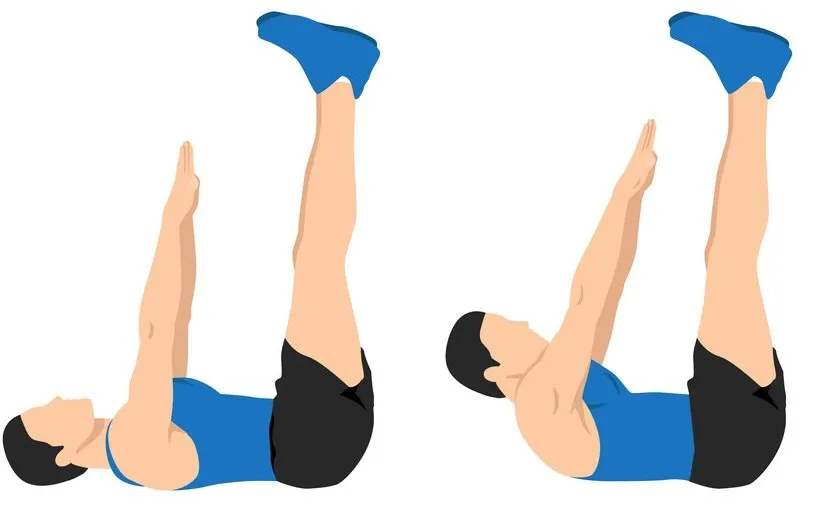 لمس پنجه‌ی پاها