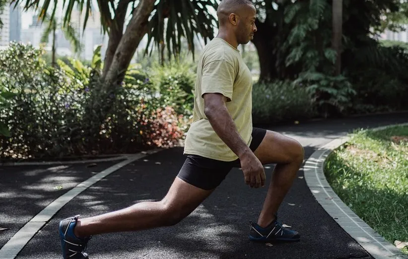 راه رفتن با تمرین لانگ