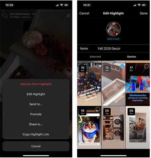 هایلایت اینستاگرام