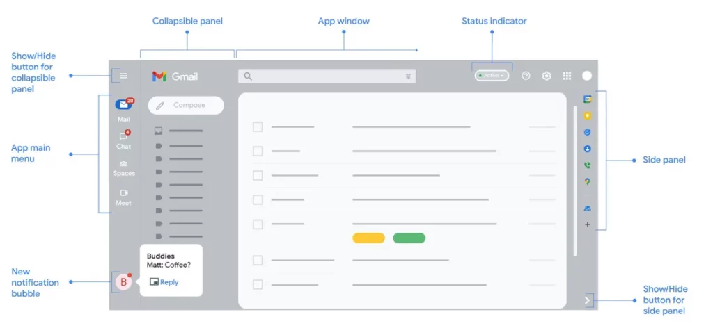 ظاهر جدید جیمیل