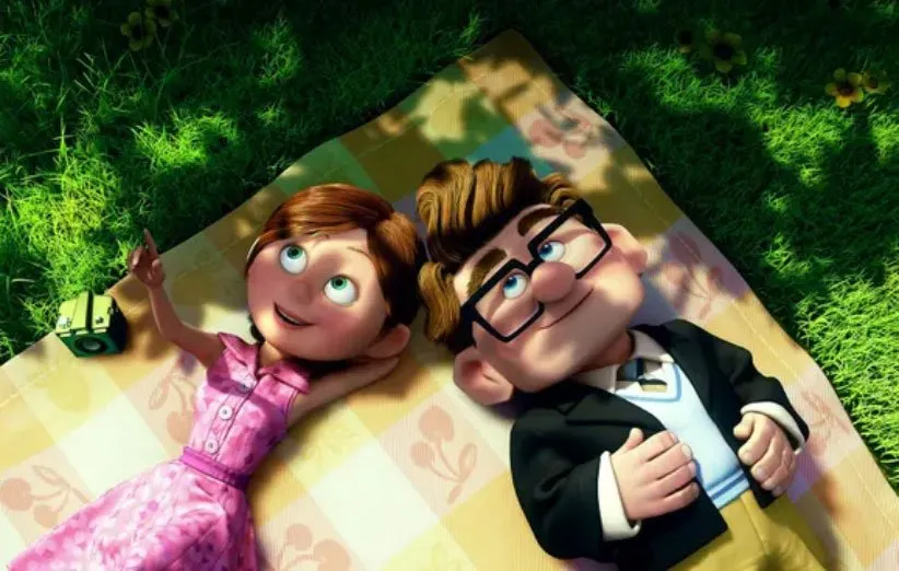 کارل و الی در نمایی از انیمیشن بالا