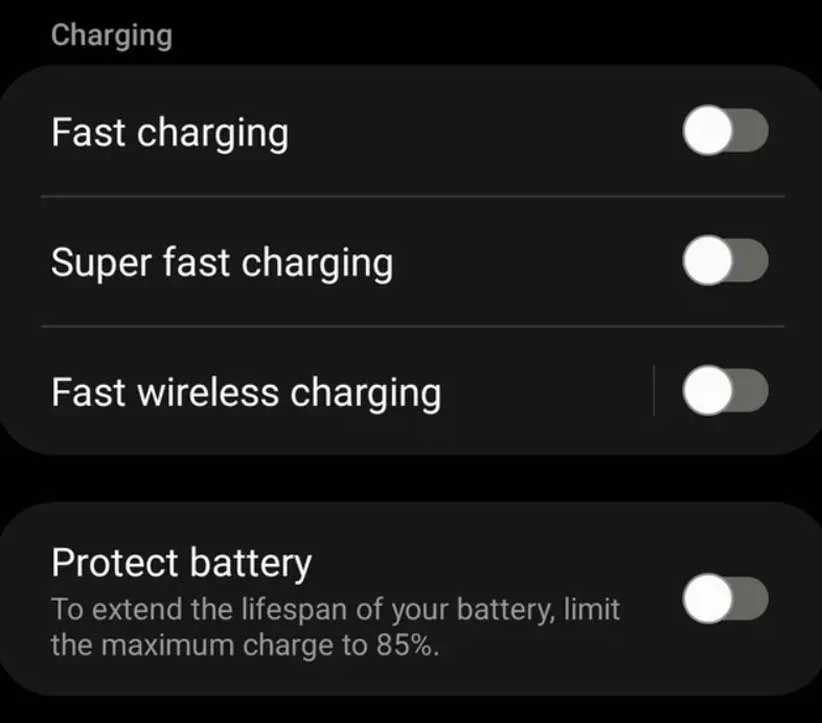 محدودیت شارژ