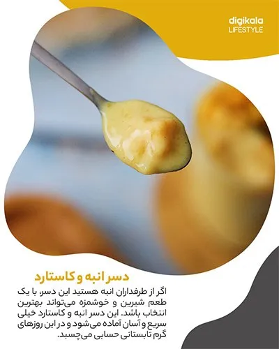 طرز تهیه دسر انبه و کاستارد