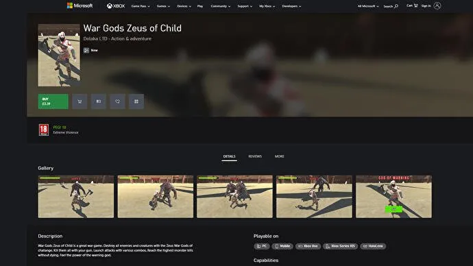 بازی War Gods Zeus of Child