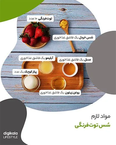 طرز تهیه سس توتفرنگی