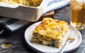 لازانیای مرغ و ریحان