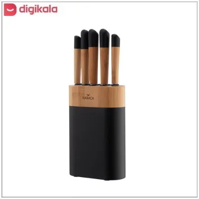 سرویس چاقو آشپزخانه 6 پارچه کاراجا مدل Maple