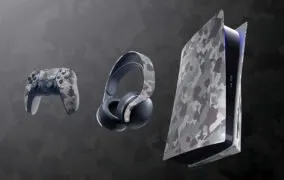 PS5 grey camo
