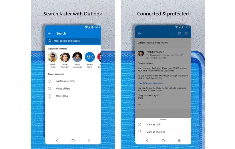 اپلیکیشن Outlook Lite