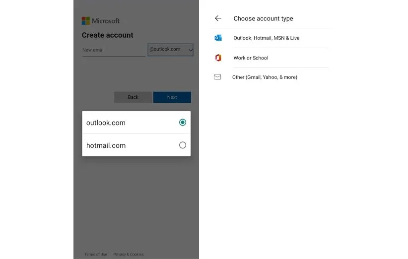 اپلیکیشن Outlook Lite