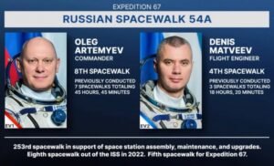 فضانوردان روس در راهپیمایی فضایی 253