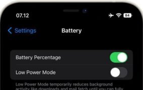 درصد شارژ باتری iOS 16