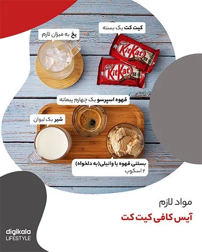 طرز تهیه آیس‌کافی کیت‌کت