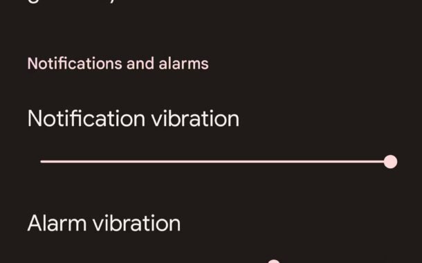 px android 13 alarm media vibration 3