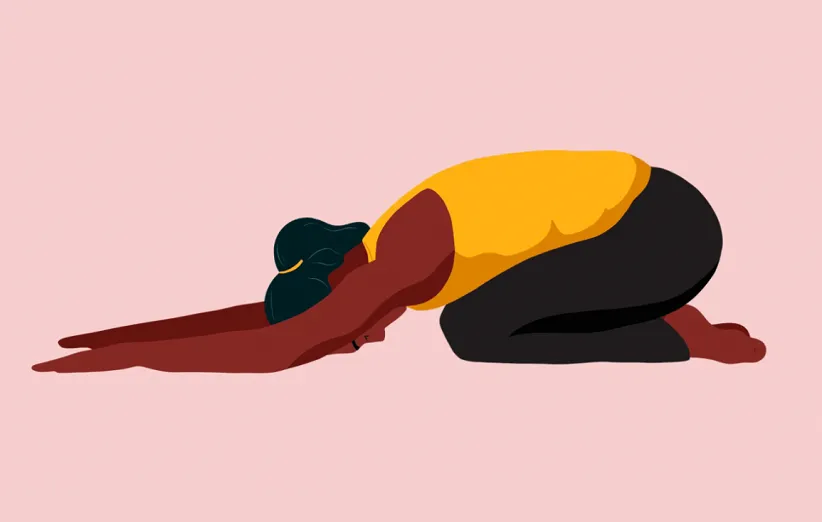 حرکت کشش کودک - یوگا در دوران بارداری