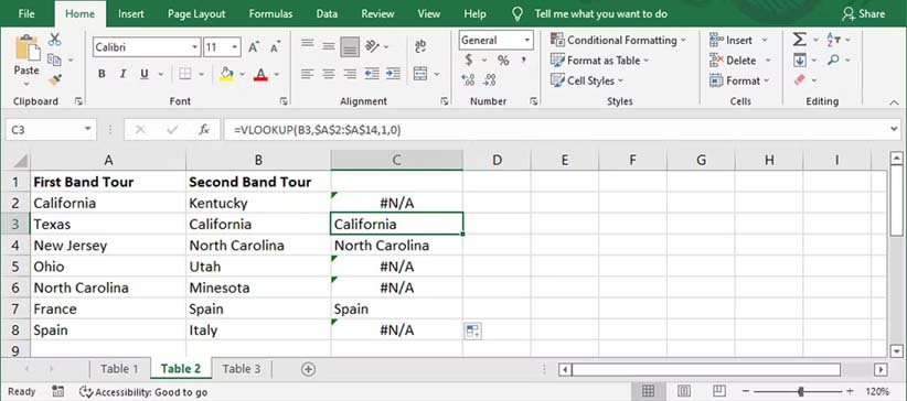 Compare Two Columns in Excel 10