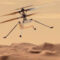 طرحی گرافیکی از پرواز بالگرد نبوغ در مریخ
