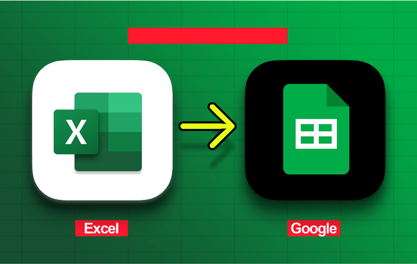 انتقال صفحات اکسل به گوگل شیت
