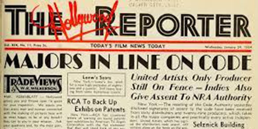 یک شماره از روزنامه‌ی هالیوود ریپوتر در سال 1934