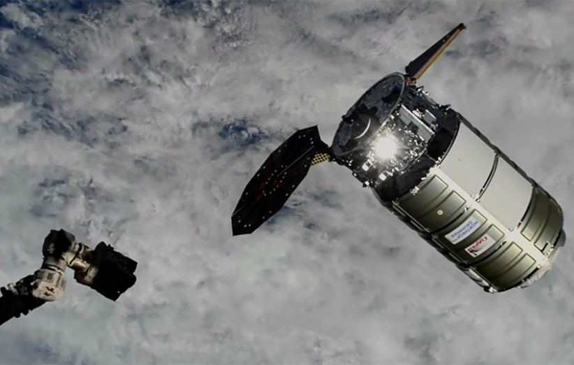 نزدیک شدن کپسول باری سیگنوس به ایستگاه فضایی بین‌المللی