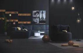 دکوراسیون اتاق نشیمن به سلیقه‌ی عاشقان رنگ مشکی