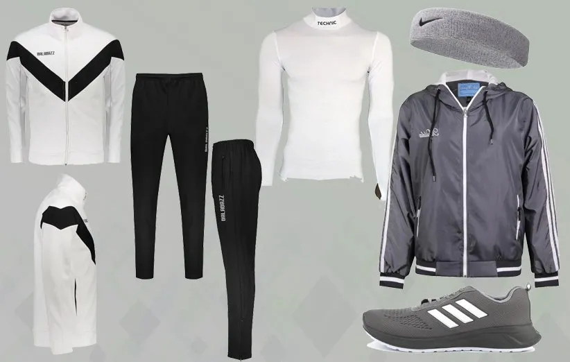 ست ورزشی مردانه برای دویدن و پیاده‌روی در هوای سرد