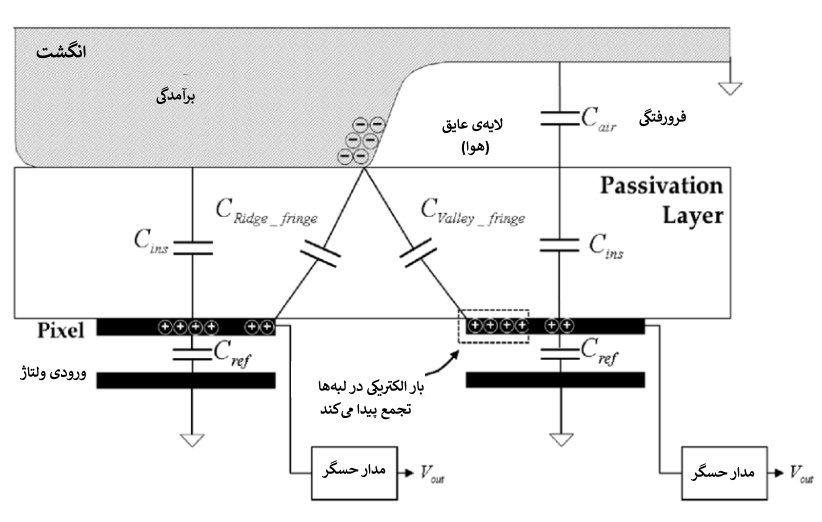 اسکنر اثرانگشت خازنی چطور عمل می‌کند؟