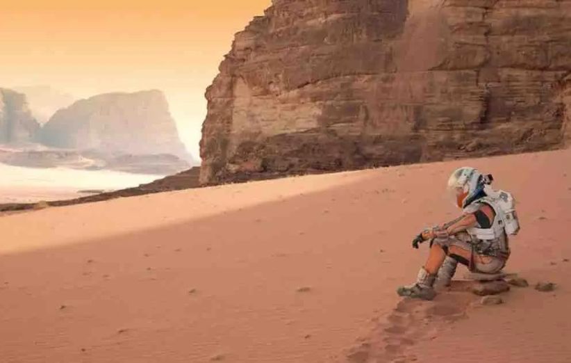 رنگ نارنجی در فیلم مریخی