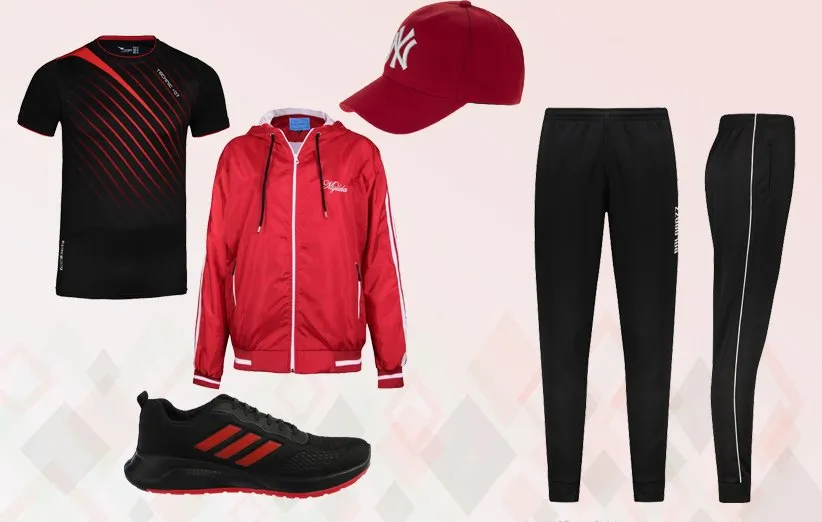 ست ورزشی مردانه برای دویدن و پیاده‌روی در هوای معتدل