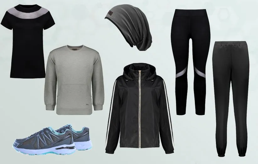 ست ورزشی زنانه برای دویدن و پیاده‌روی در هوای سرد