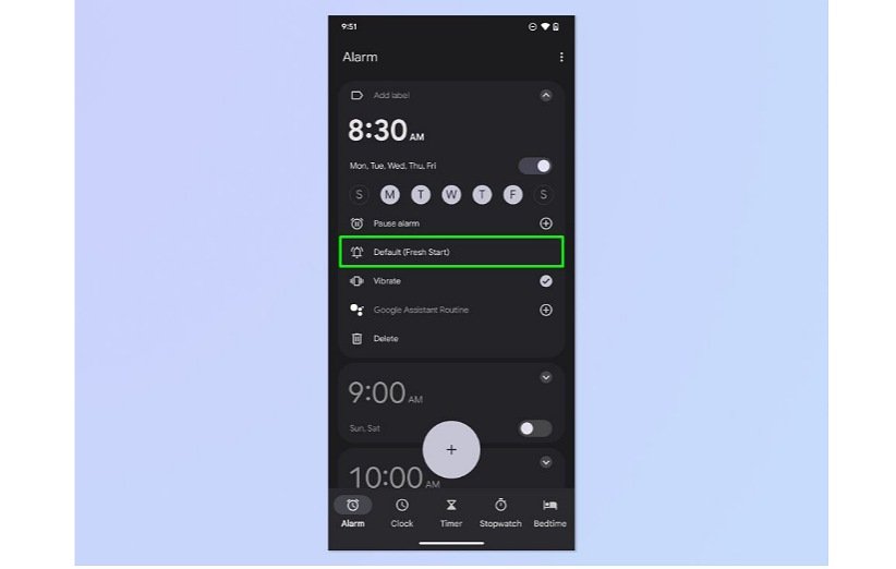 Alarm recodring Android 4