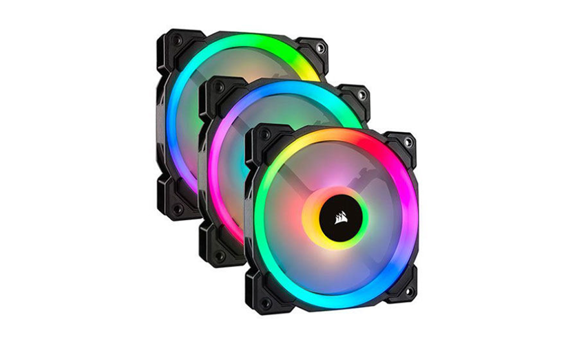 فن کیس کورسیر مدل LL120 RGB Triple مجموعه 3 عددی