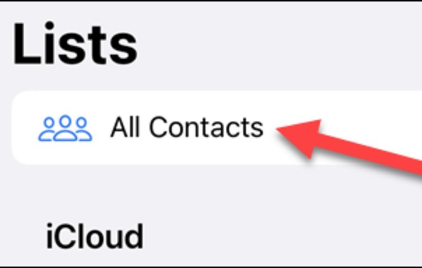 Delete contacts on iphones 3