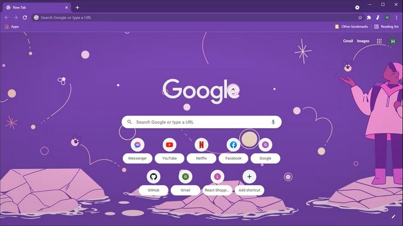 Night Light Chrome Theme Screenshot