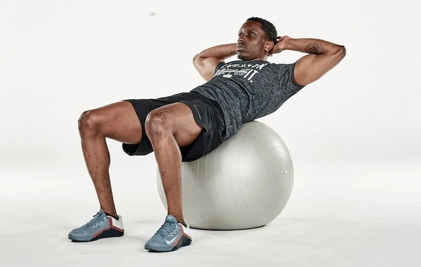 کرانچ روی توپ تعادلی