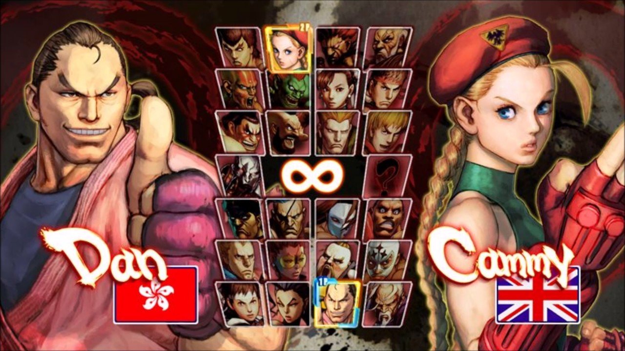 street fighter iv character select screen