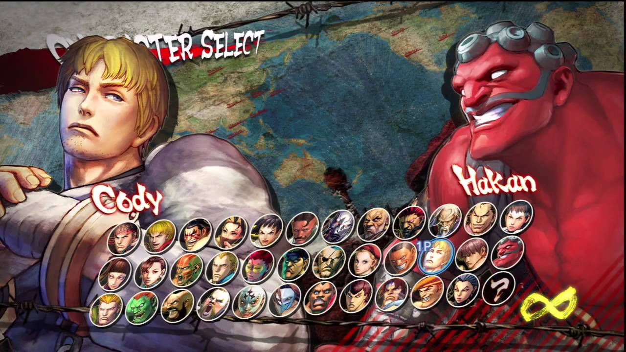 super street fighter iv character select screen