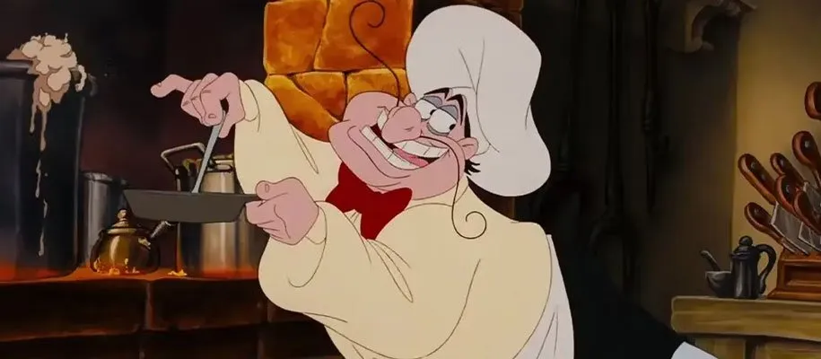 سرآشپز لوییس در انیمیشن «پری دریایی کوچولو»