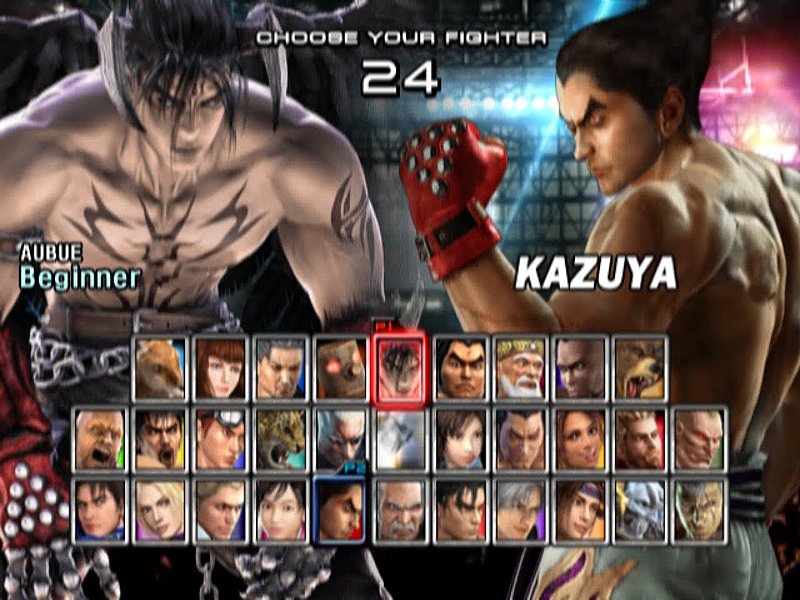 Tekken 5 Character Select Screen