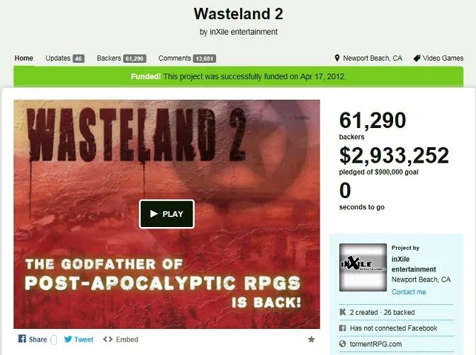 wasteland 2 kickstarter - فال‌اوت از صفر تا صد؛ آخرین جنگ بشریت